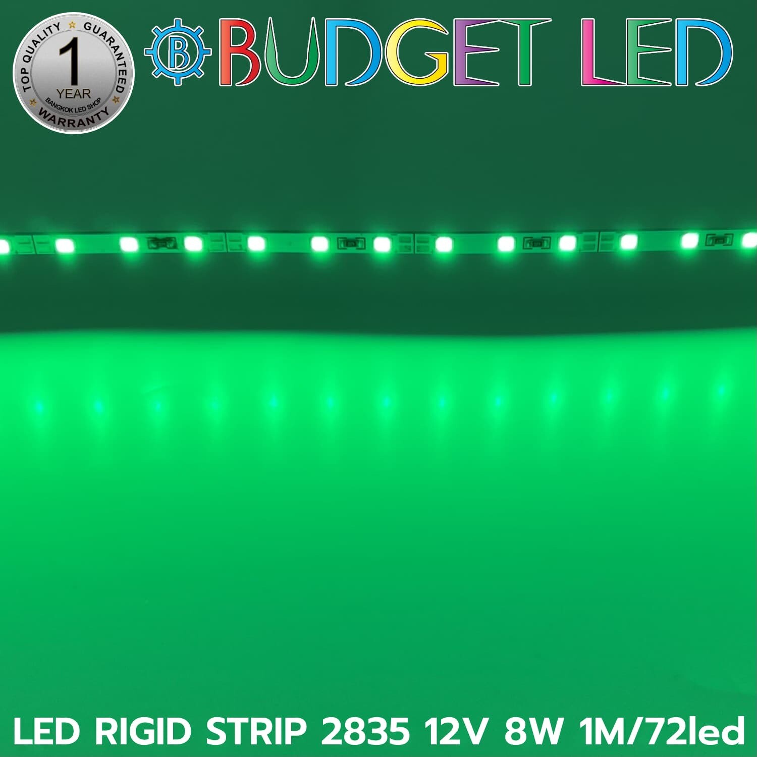LED RIGID STRIP 2835 1M/72LED 12V 8W GREEN