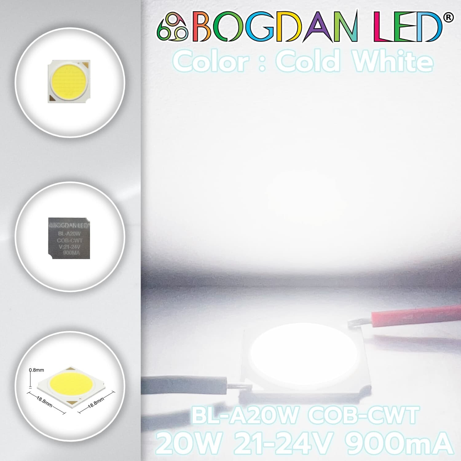 BL-A20W-COB-Cold White 20W 21-24V 900mA