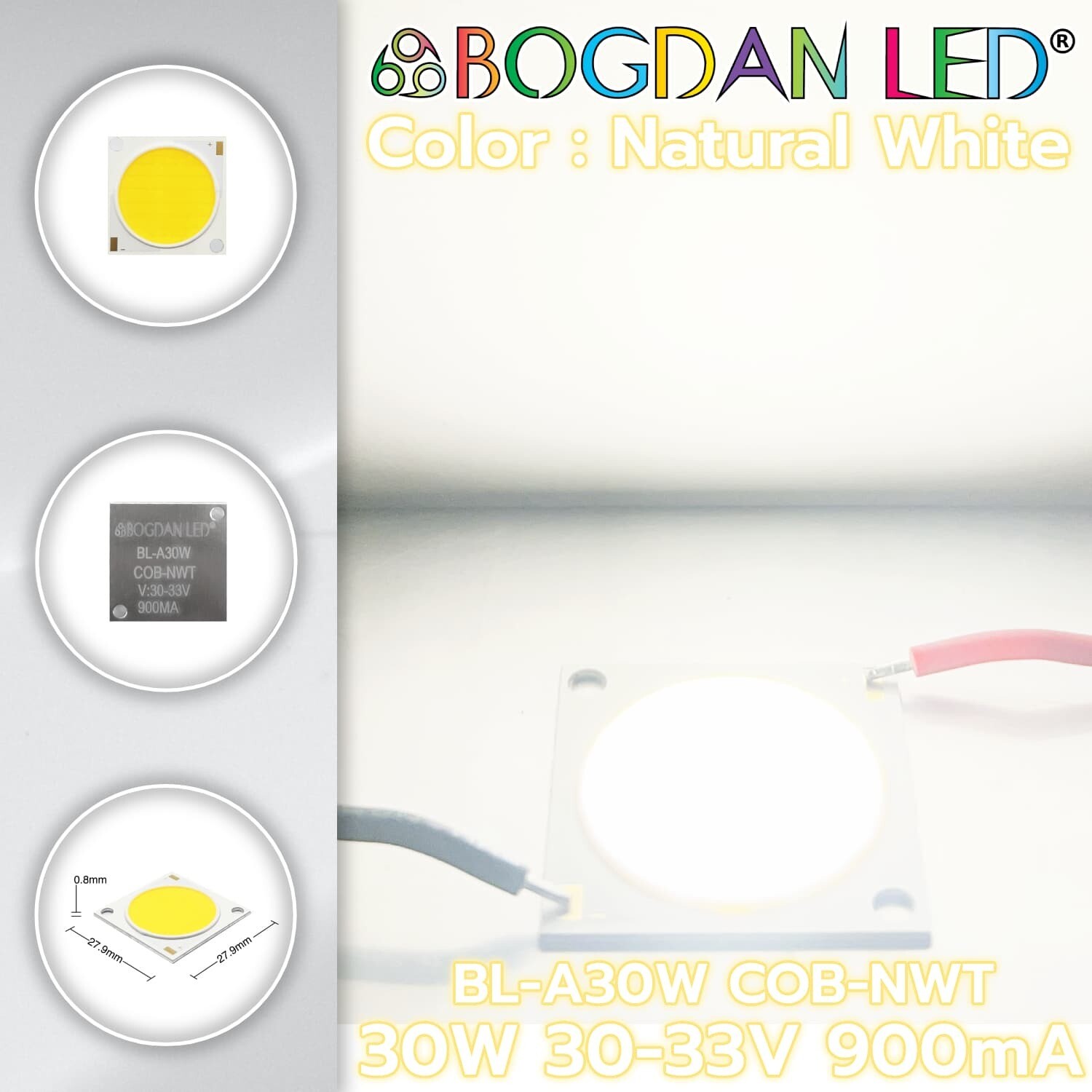 BL-A30W-COB-Natural White 30W 30-33V 900mA BL-A30W-COB-Natural White 30W 30-33V 900mA