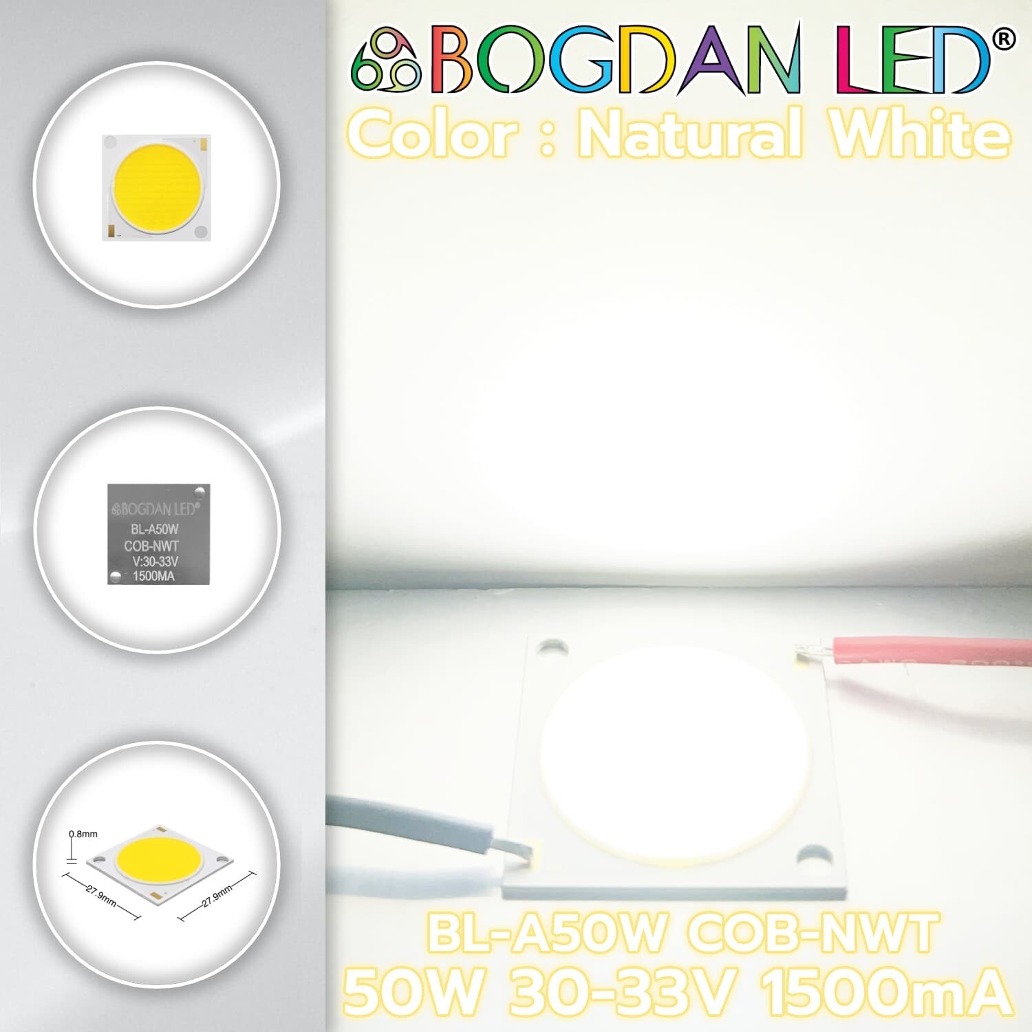 BL-A50W-COB-Natural White 50W 30-33V 1500mA
