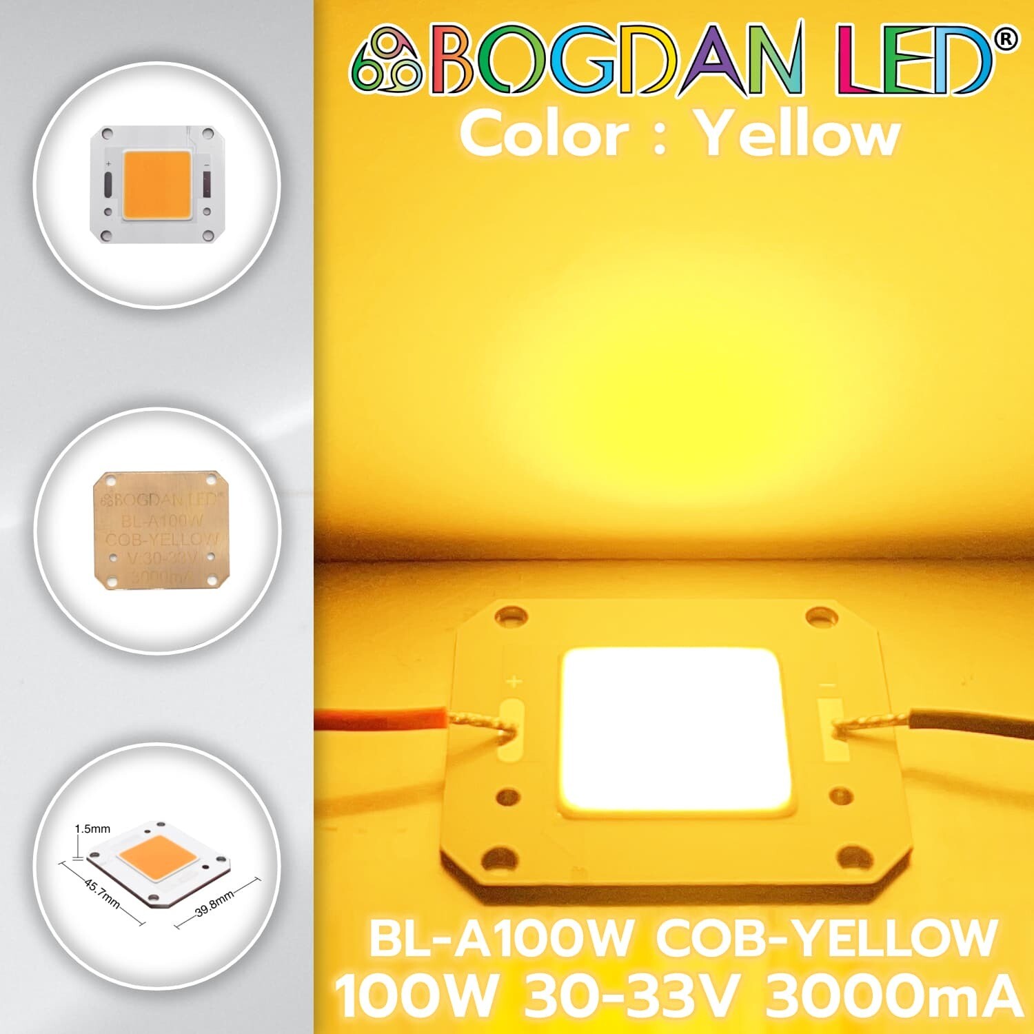 BL-A100W-COB-Yellow 100W 30-33V 3000mA