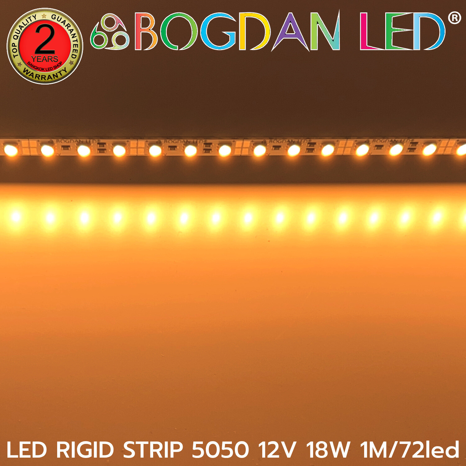 LED RIGID STRIP 5050 1M/72LED 12V 18W Warm White 2400K