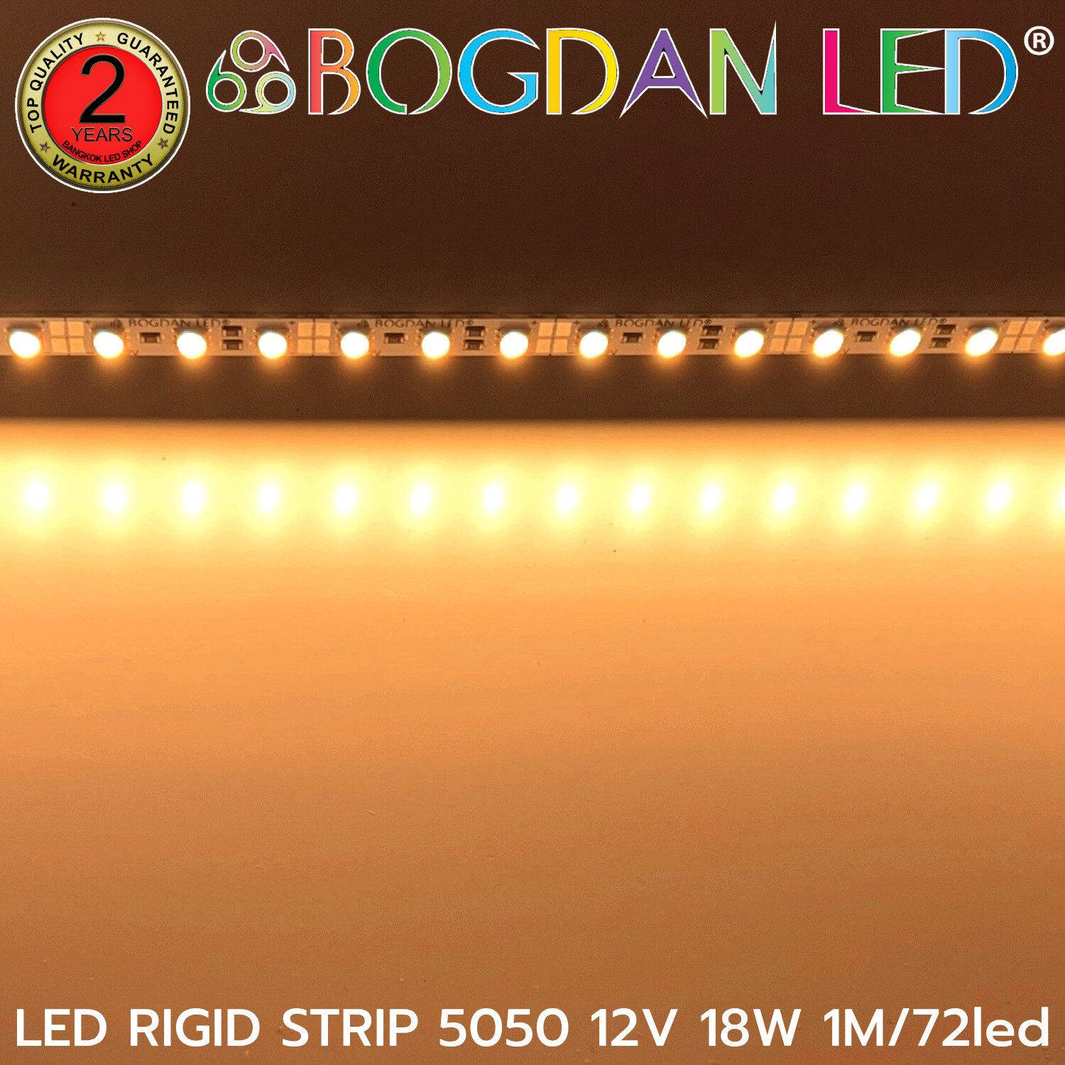LED RIGID STRIP 5050 1M/72LED 12V 18W Warm White 2700K