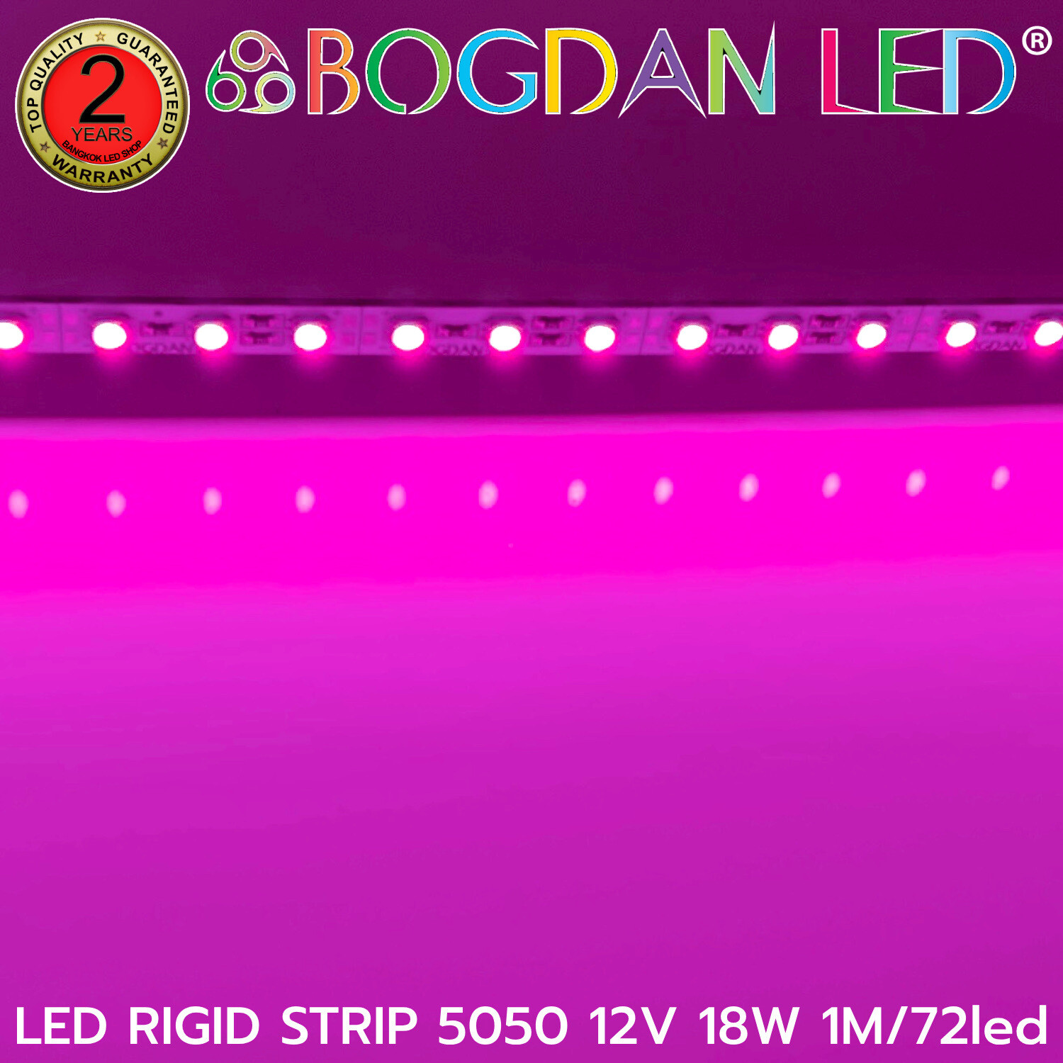 LED RIGID STRIP 5050 1M/72LED 12V 18W Pink LED RIGID STRIP 5050 1M/72LED 12V 18W Pink