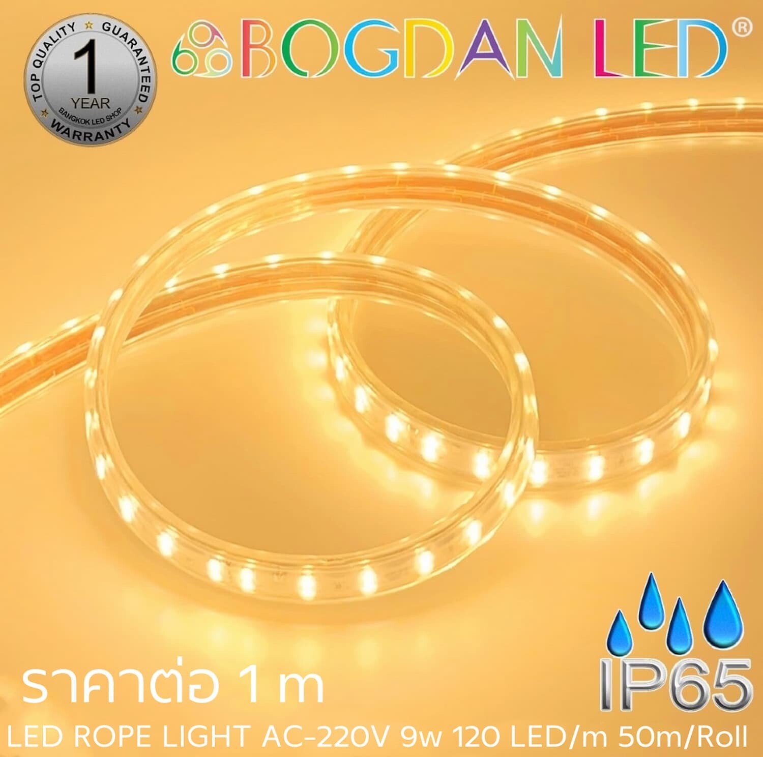 ROPE LIGHT BL-V-SSR-AA2835-120-9W-220V Warm White