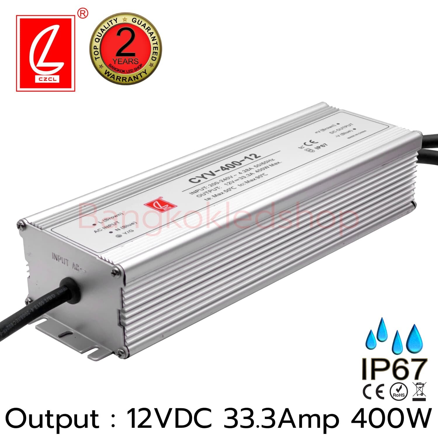 CHUANGLIAN CYV-400-12 LED Driver 400W 12V 33.3A Waterproof CHUANGLIAN CYV-400-12 LED Driver 400W 12V 33.3A Waterproof - BOGDAN LED