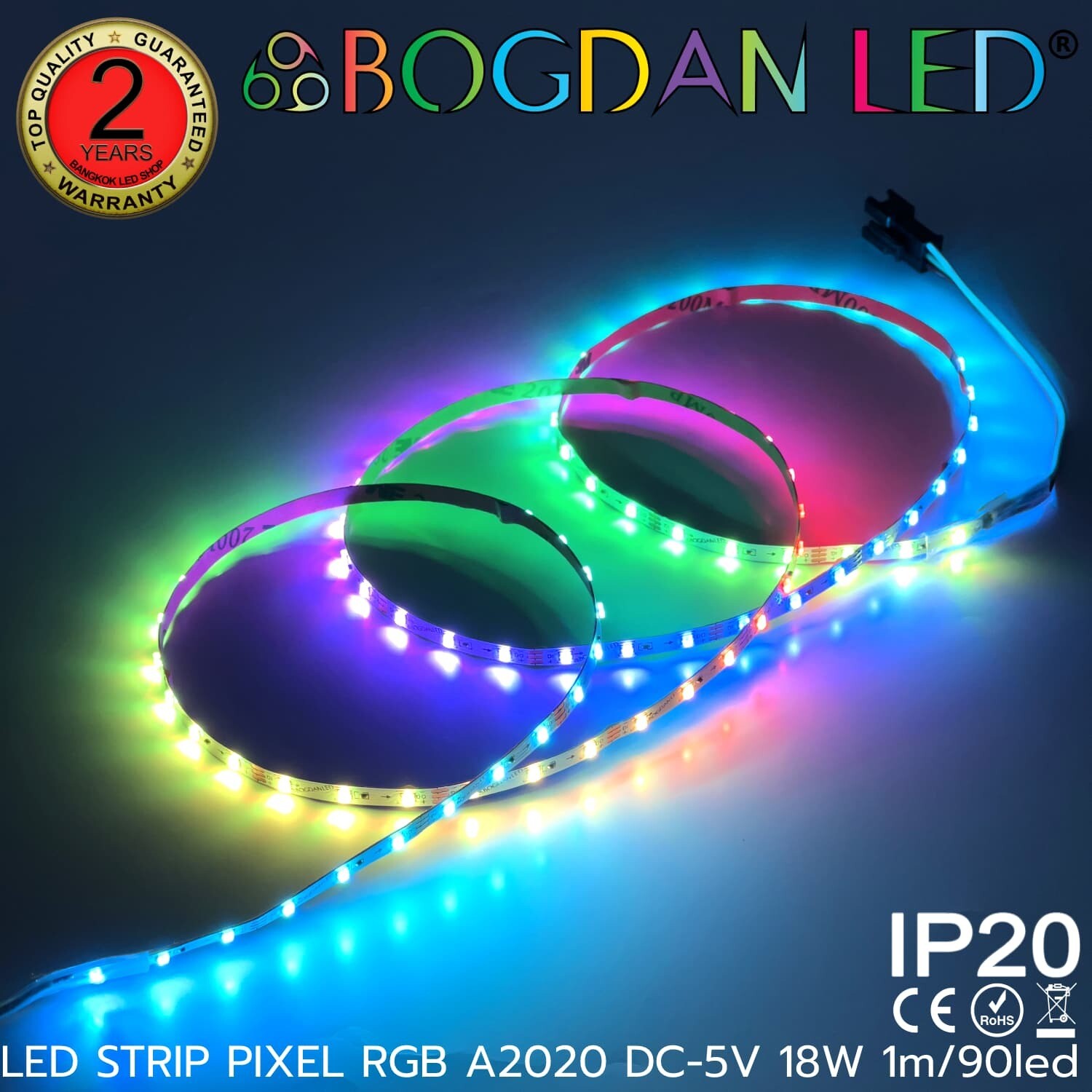 LED STRIP PIXEL RGB A2020 DC-5V 18W 90LED/1M LED STRIP PIXEL RGB A2020 DC-5V 18W 90LED/1M
