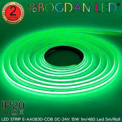 LED STRIP E-AA0830-COB-GREEN DC-24V IP20 BOGDAN LED