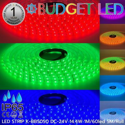 LED STRIP K-BB5050-RGB DC-24V IP65 BUDGET LED
