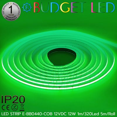 LED STRIP E-BB0440-COB-GREEN DC12V IP20 BUDGET LED