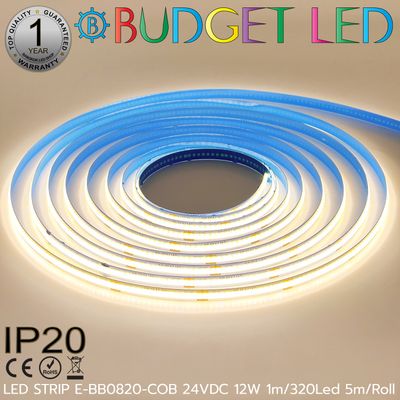 LED STRIP E-BB0820-COB-4000K DC24V IP20 BUDGET LED