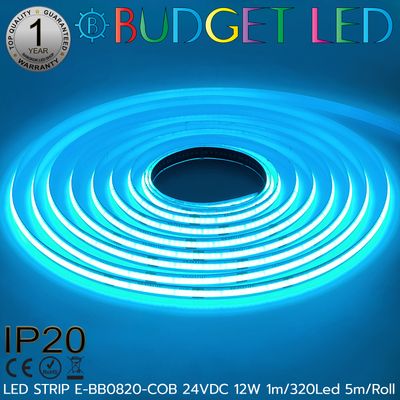 LED STRIP E-BB0820-COB-BLUE ICE DC24V IP20 BUDGET LED