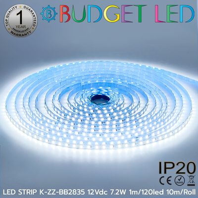LED STRIP K-ZZ-BB2835-120D-10000K DC-12V IP20 10M BUDGET LED