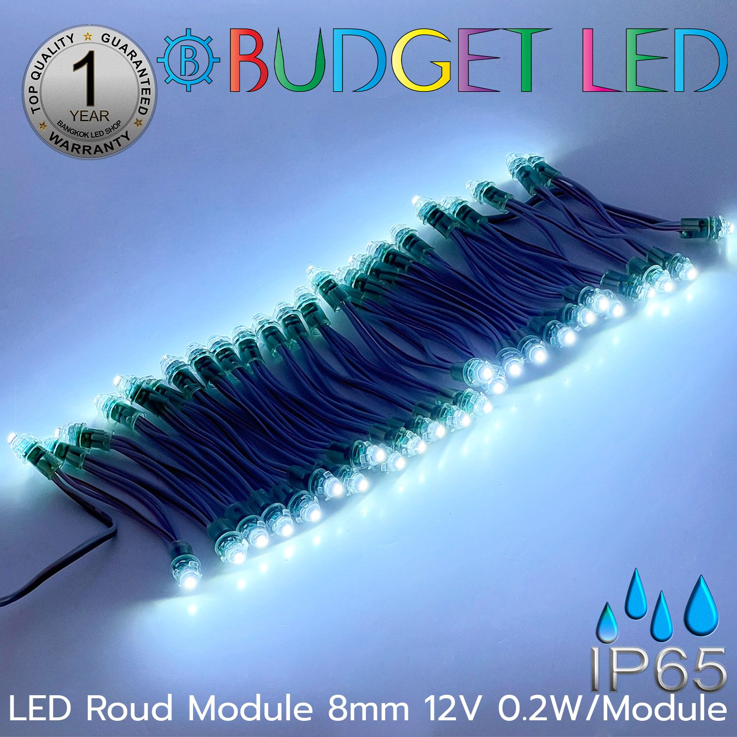 LED Round Module BL-F911-12V 0.2W 8mm White 50pcs.
