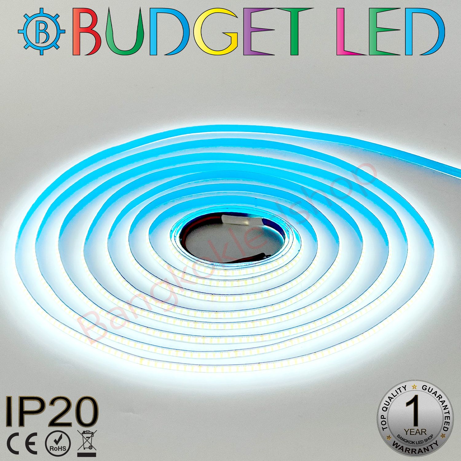 LED STRIP E-BB0440-COB-5mm-9000K DC12V IP20 BUDGET LED