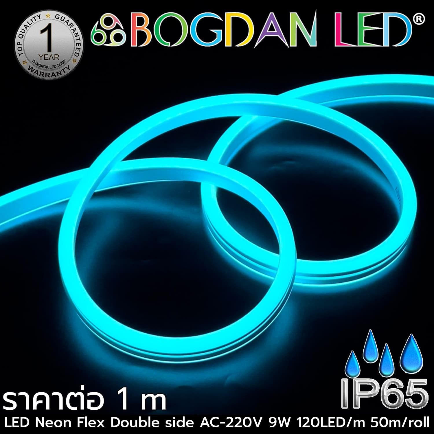 LED Neon flex Double side 1M 220V Ice-Blue LED Neon flex Double side 1M 220V Ice-Blue