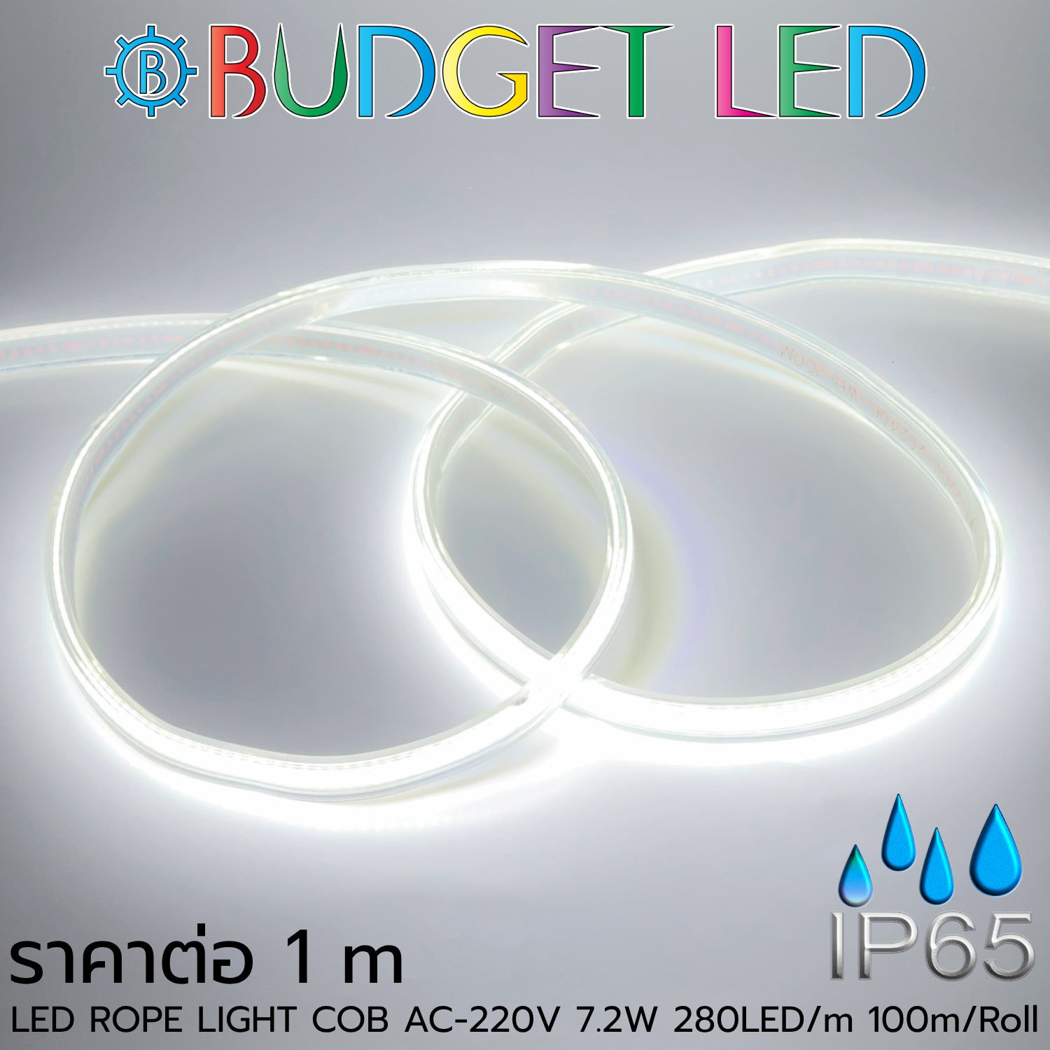 LED ROPE LIGHT COB-280-7.2W-220V White