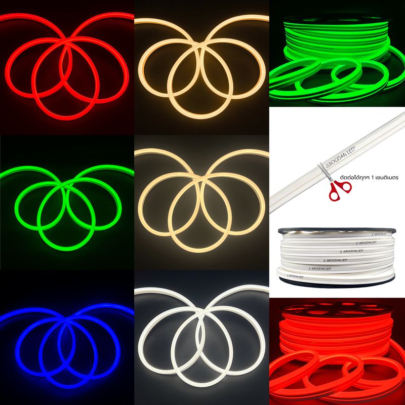 24V IP65 LED Neon Flex VNF-A0816 8x16mm 1 Meters