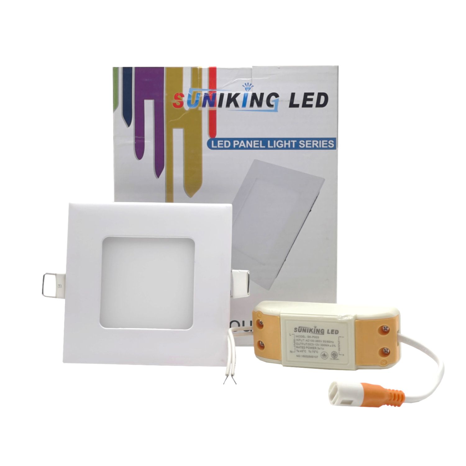 LED downlight 3W square warm white