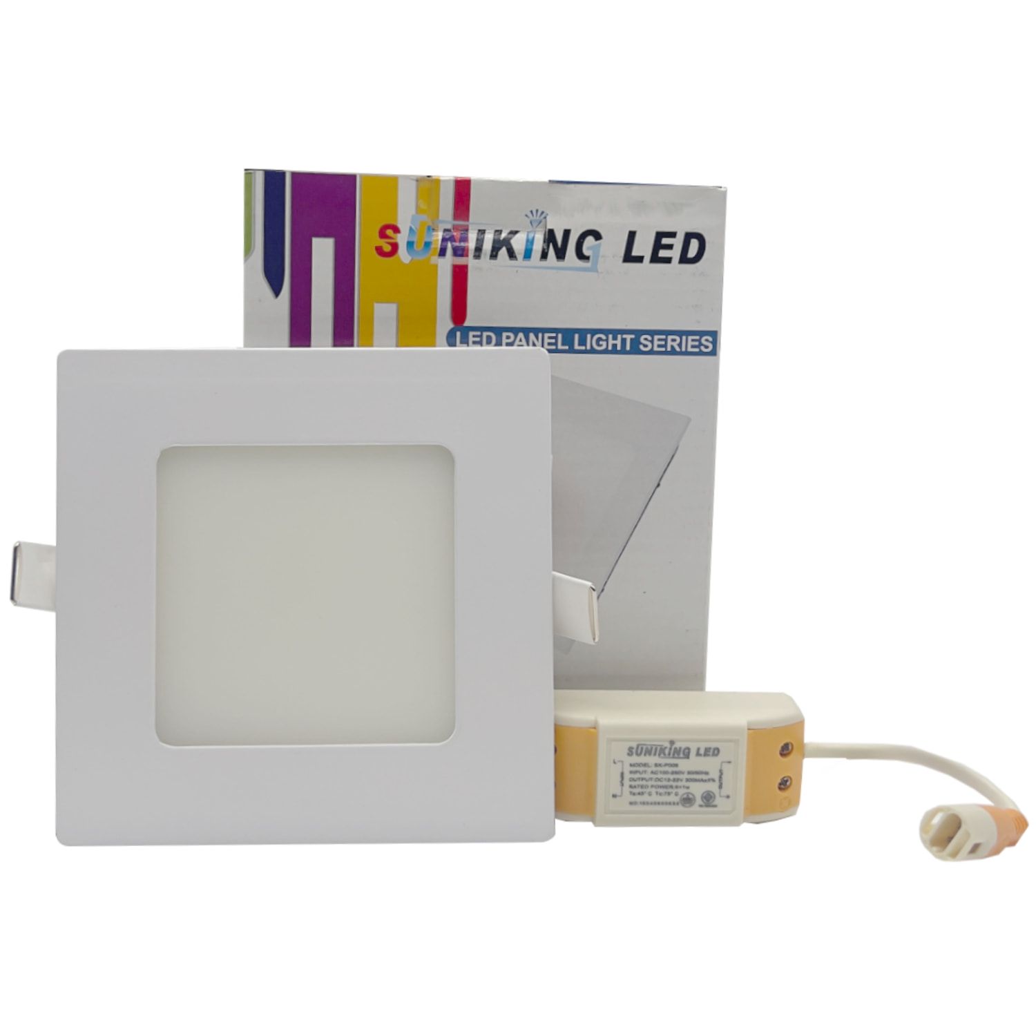 LED downlight 6W square white