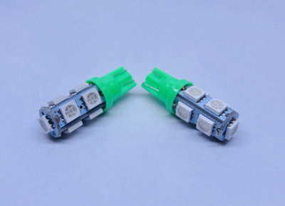 CAR LED T10 5050SMD 9 LED 3W GREEN COLOR 12V DC