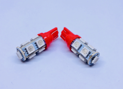 CAR LED T10 5050SMD 9 LED 3W RED COLOR 12V DC