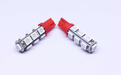 CAR LED T10 5050SMD 13 LED 4W RED COLOR 12V DC