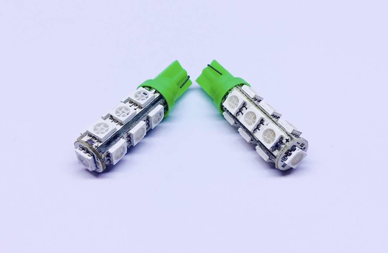 CAR LED T10 5050SMD 13 LED 4W GREEN COLOR 12V DC