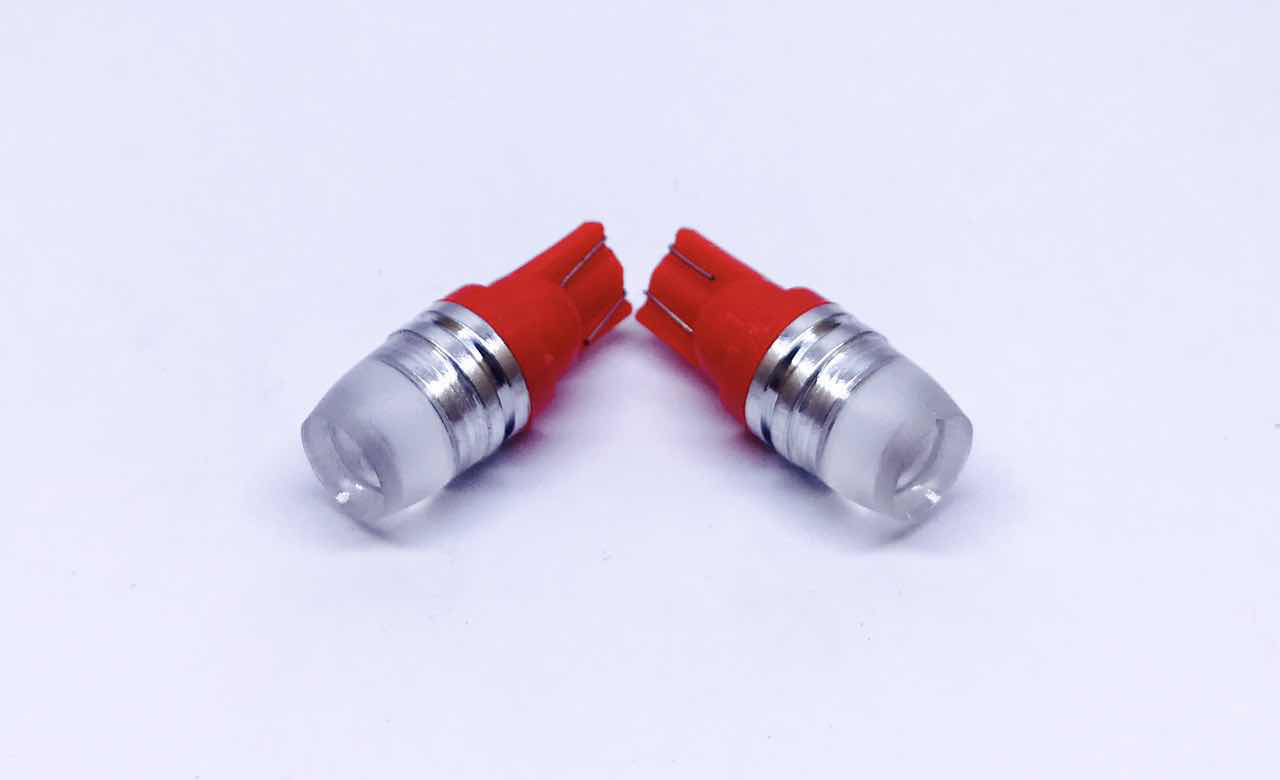CAR LED T10 Hi-Power 1W RED COLOR 12V DC