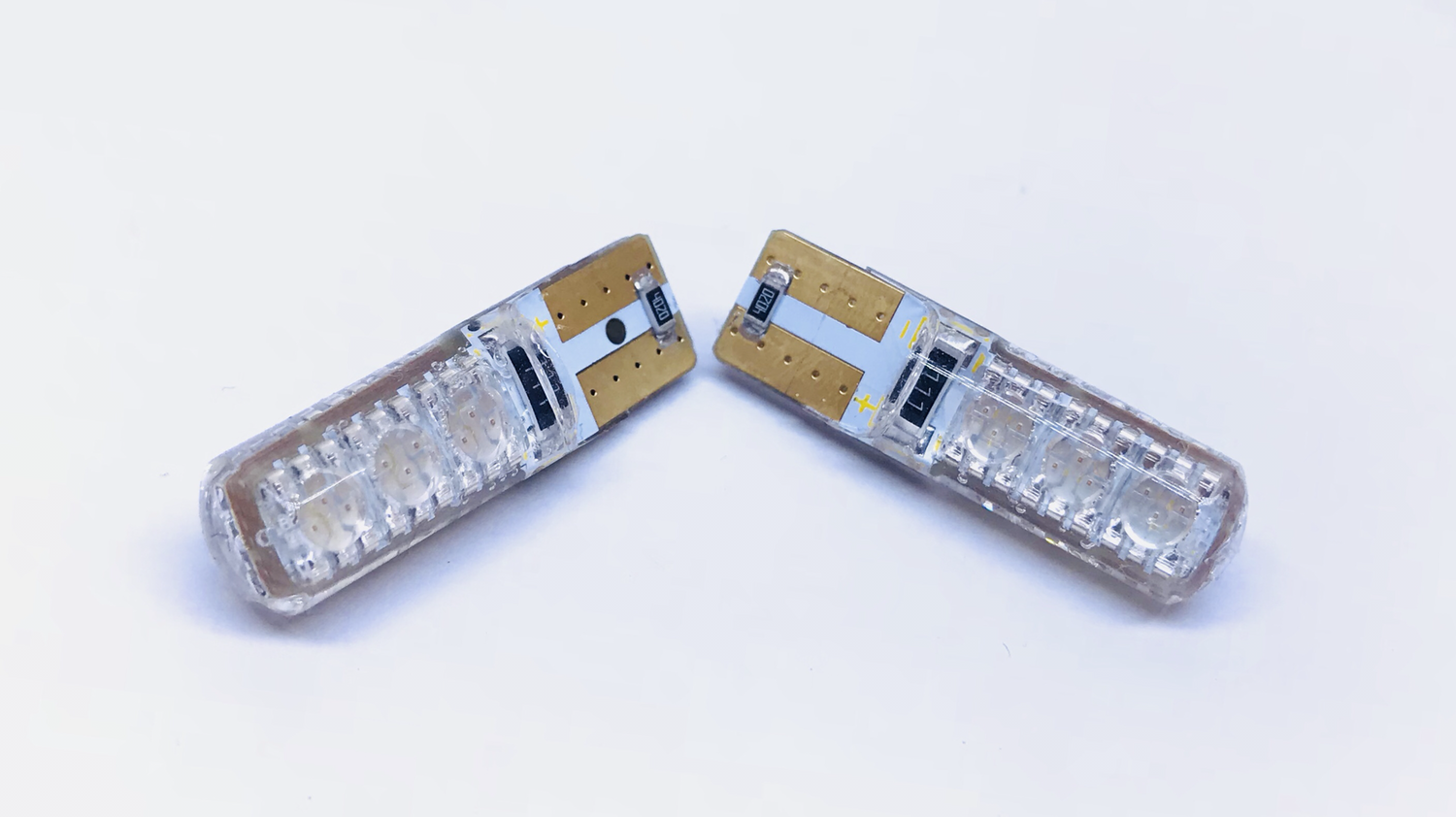 CAR LED T10 5050SMD 6 LED 2W Silicone RED COLOR 12V DC