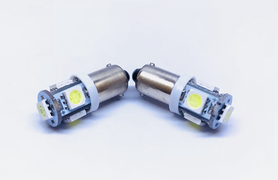 CAR LED T11 BA9S 5050SMD 5 LED 1.5W WHITE COLOR 12V DC