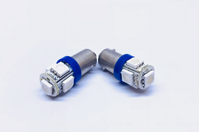 CAR LED T11 BA9S 5050SMD 5 LED 1.5W BLUE COLOR 12V DC