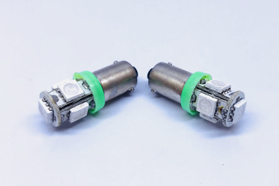 CAR LED T11 BA9S 5050SMD 5 LED 1.5W GREEN COLOR 12V DC