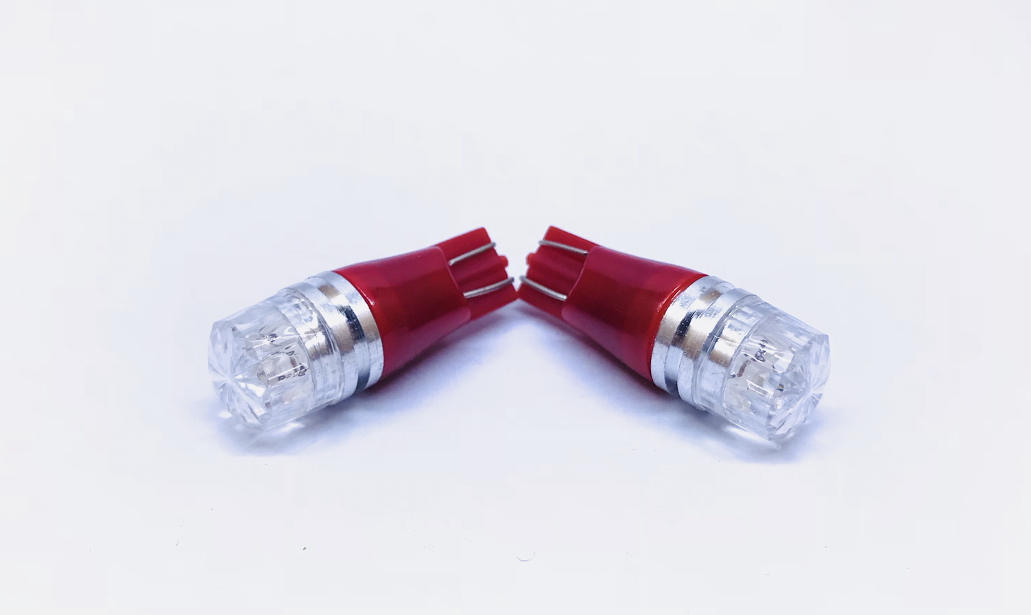 CAR LED FLASH T10  3W Diamond Head RED COLOR 12V DC