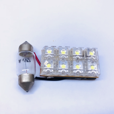 CEILING CAR 8 LED 4P WHITE COLOR 12V DC