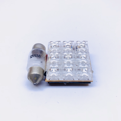 CEILING CAR 9 LED 4P RED COLOR 12V DC