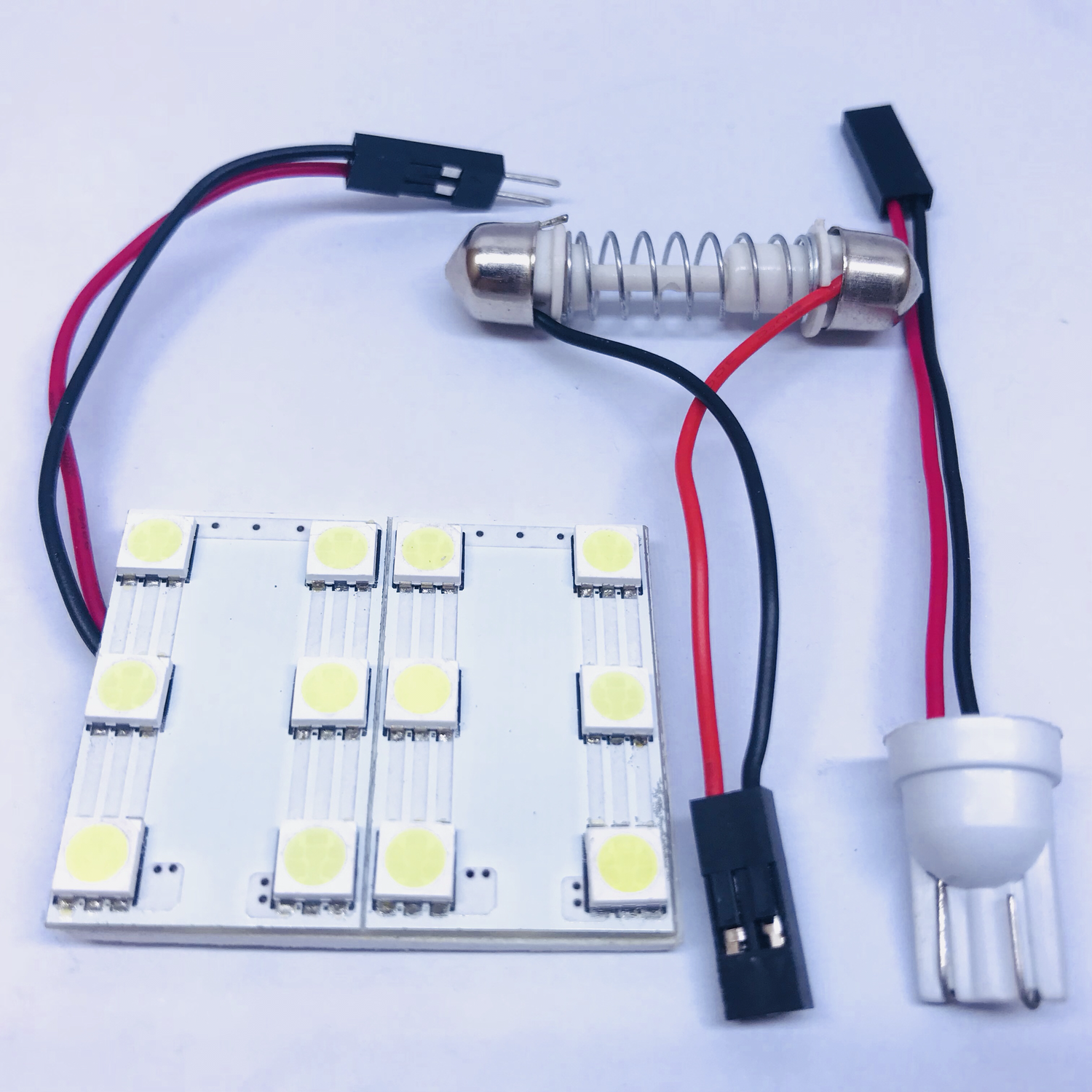 CEILING CAR 5050SMD 12 LED  SQUARE WHITE COLOR 12V DC