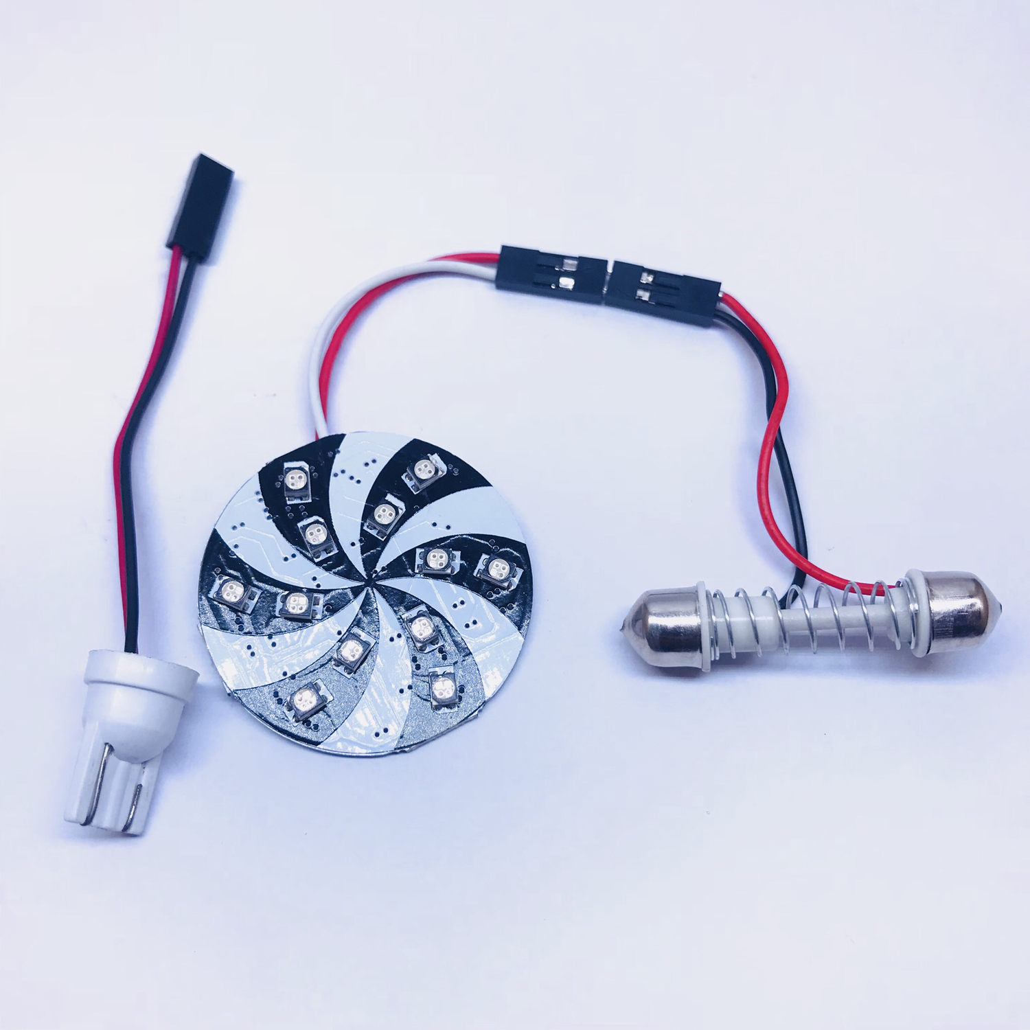 CEILING CAR 3528SMD 12 LED FLASH 7 COLOR 12V DC