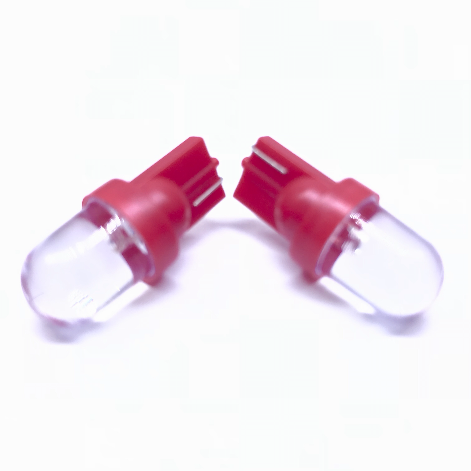 CAR LED T10 LED 8mm Round RED COLOR 12V DC
