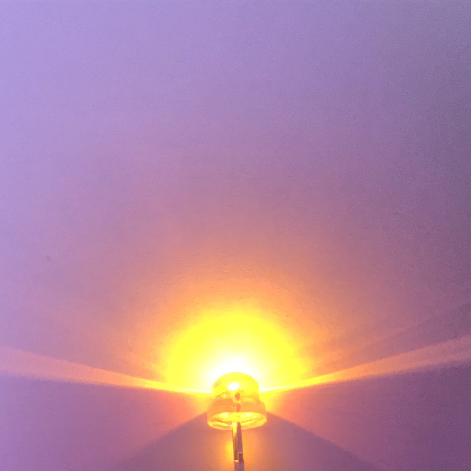 LED 4.8mm 2P Candle Yellow Color