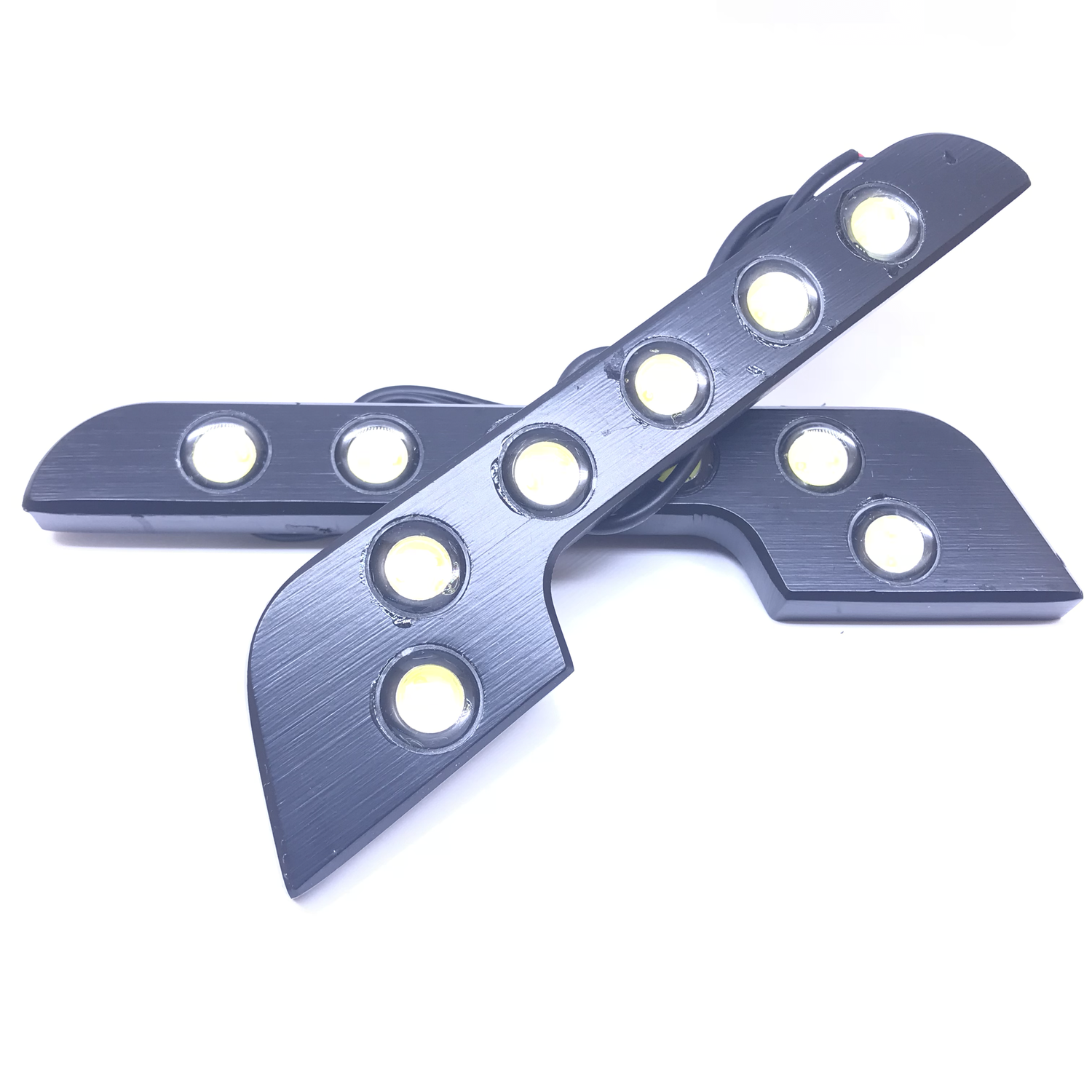 LED Daylight 6 LED L Black 12V White