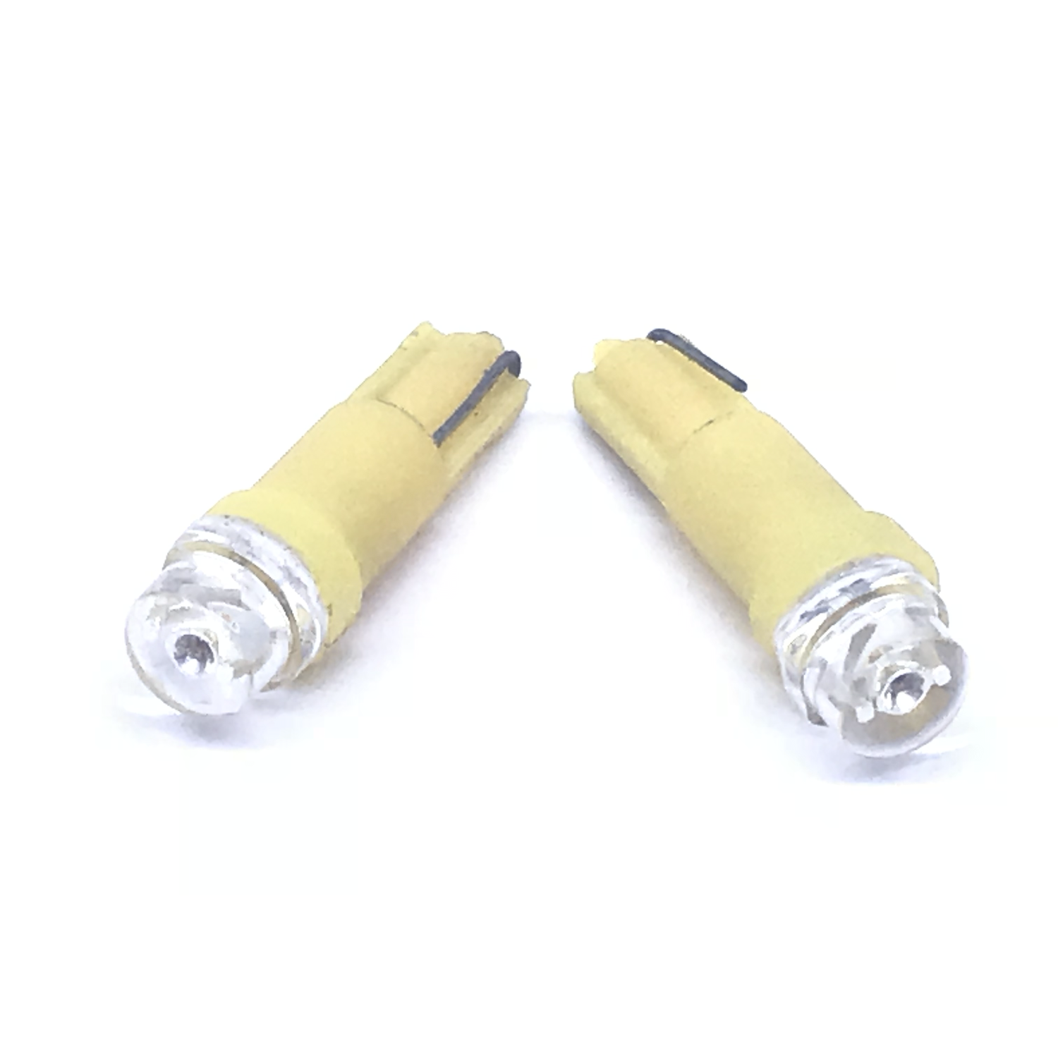 CAR LED T5 LED 4.8mm YELLOW COLOR 12V DC