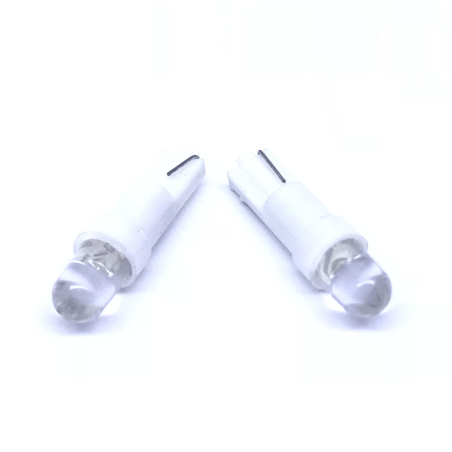 CAR LED T5 LED 5mm WHITE COLOR 12V DC