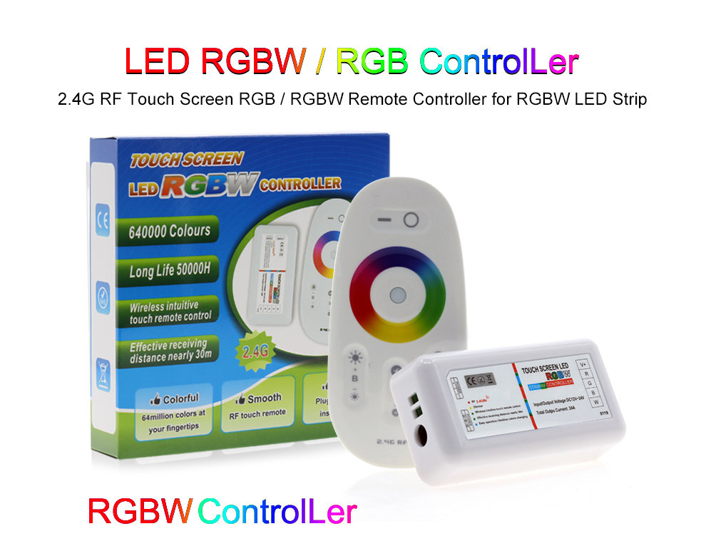 RGBW Controller RF-Remote Touch Screen 2.4G