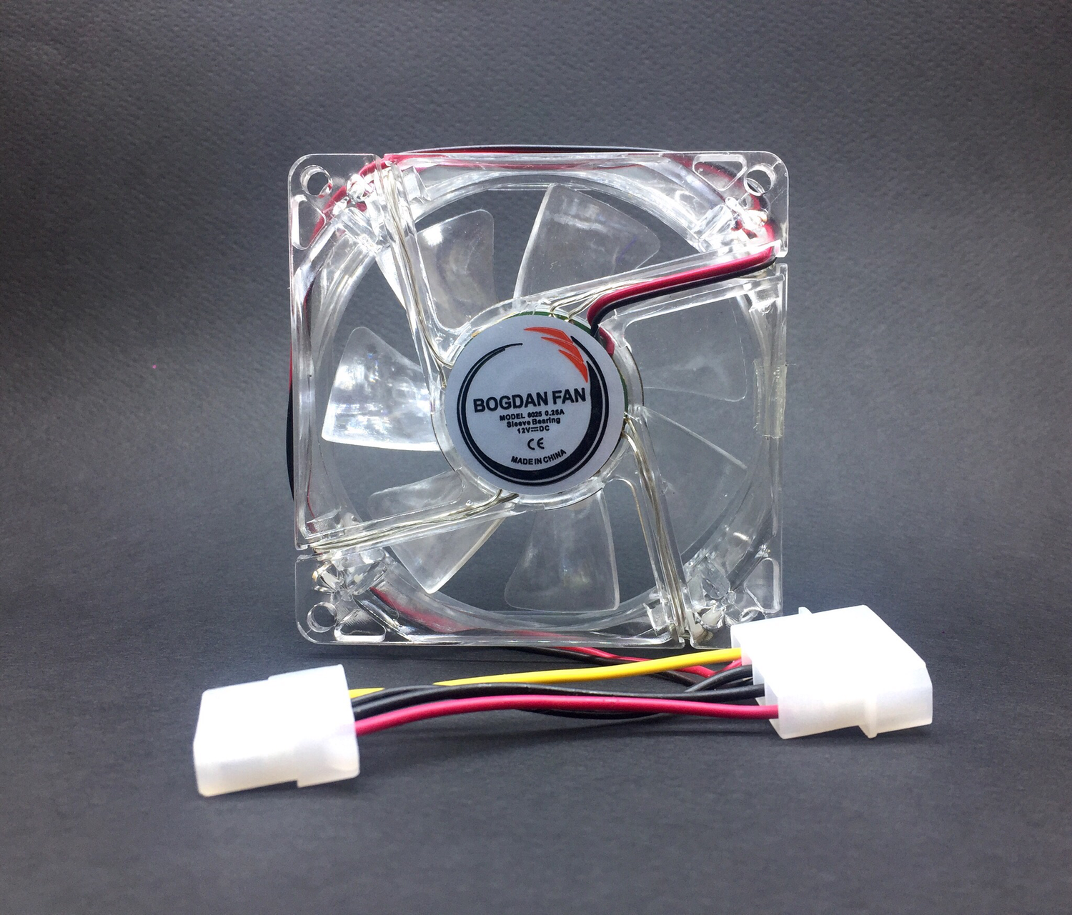 FAN 8025 DC-12V  0.25A 4 Color
