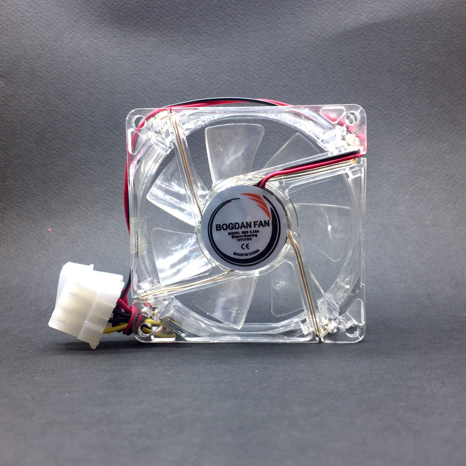 FAN 8025 DC-12V  0.25A 7 Color