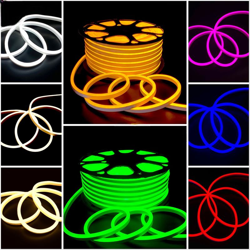 220V IP65 LED  Neon Flex 8x15 mm 50 Meters