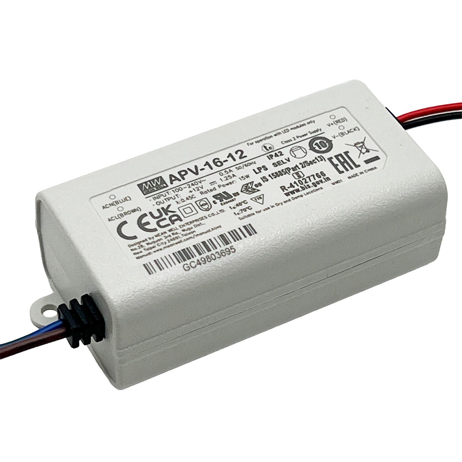 POWER SUPPLY APV-16-12 MEAN WELL