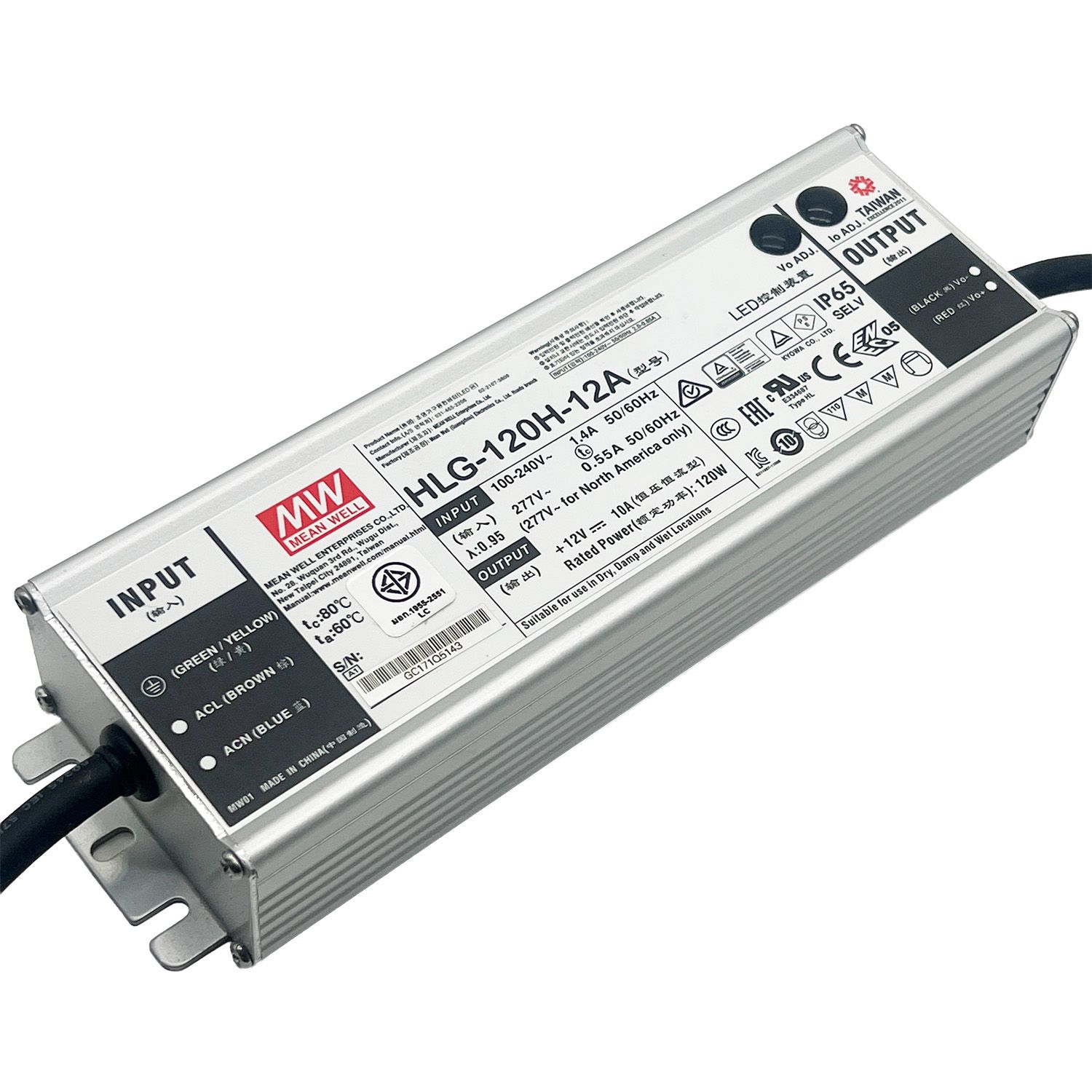 POWER SUPPLY HLG-120H-12A