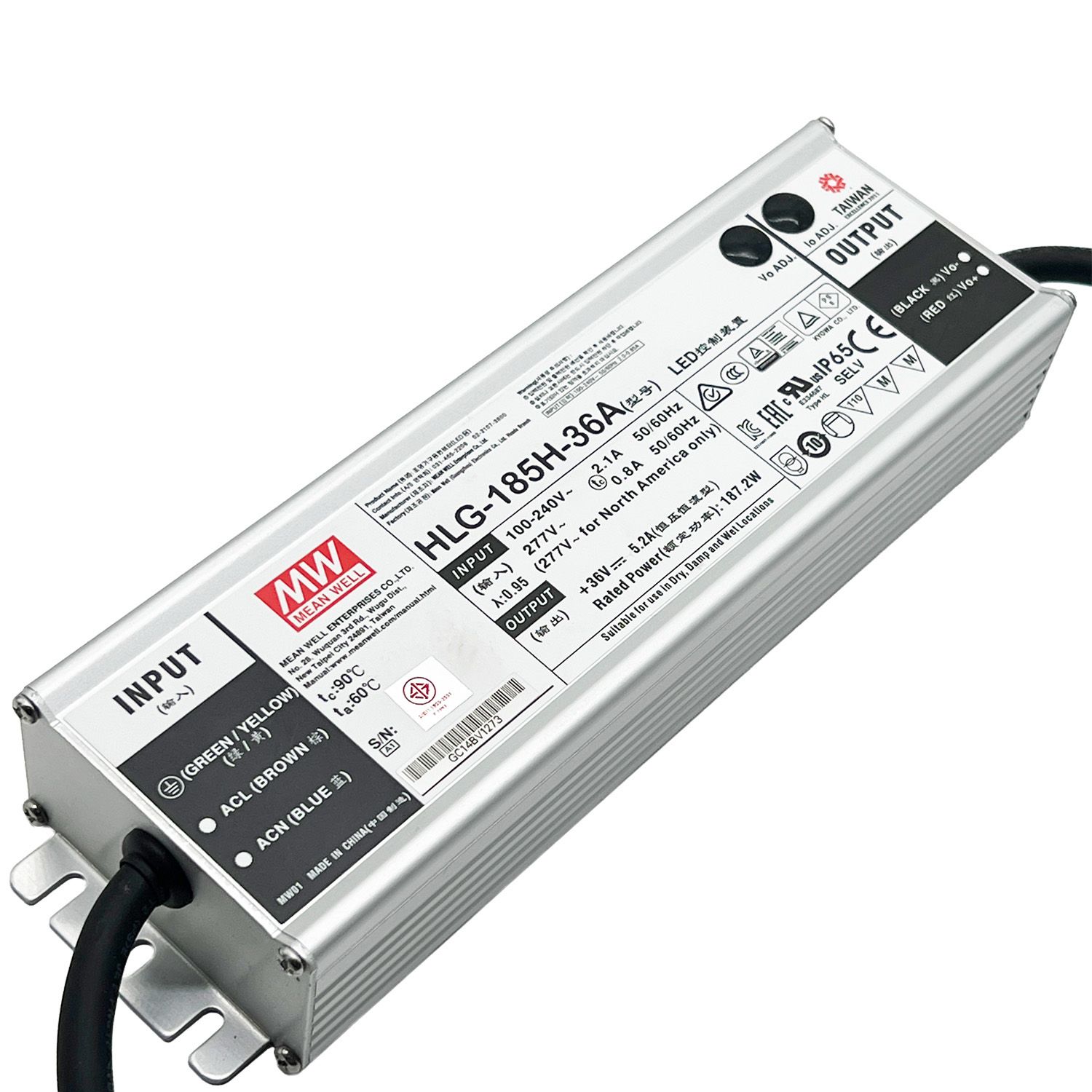POWER SUPPLY HLG-185H-36A